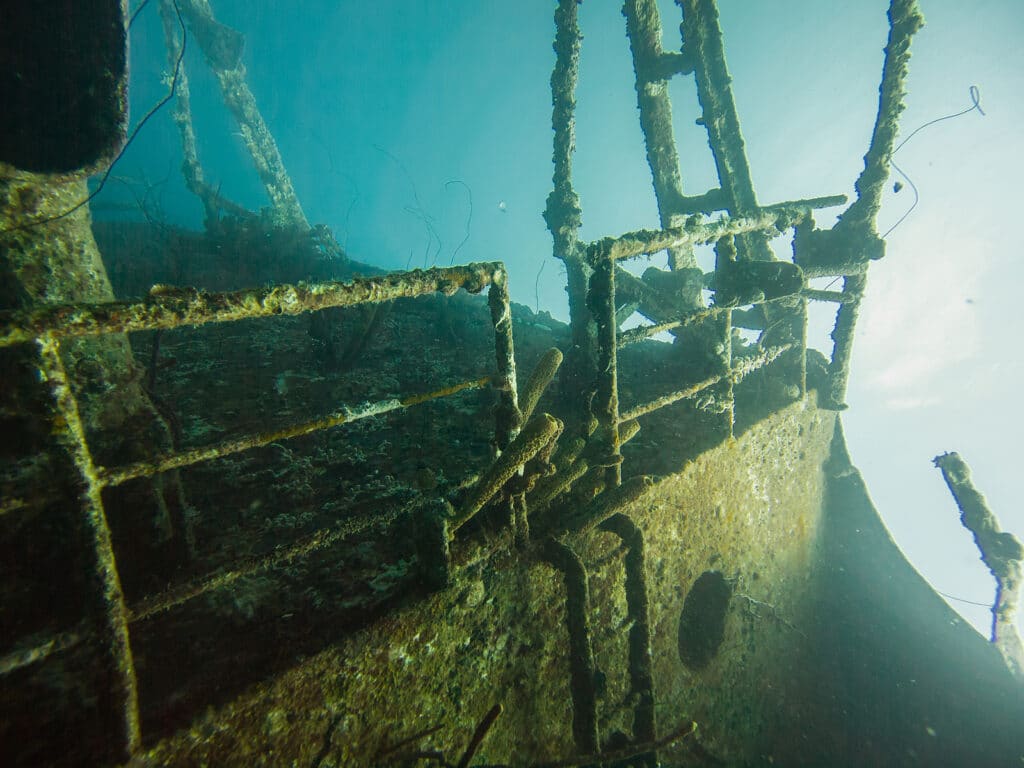 The Hilma Hooker Shipwreck in Bonaire, Caribbean